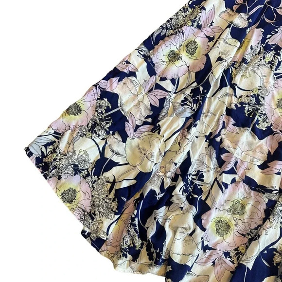 Yumi Kim Bora Bora Navy Dream Maxi Dress Sleeveless Silk Size Medium Women's - Picture 7 of 16